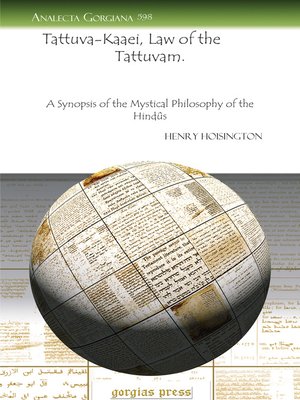 cover image of Tattuva-Kaṭṭaḷei, Law of the Tattuvam